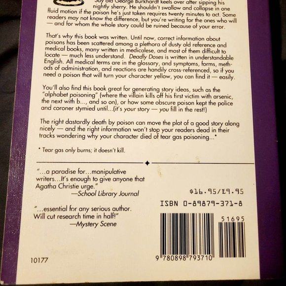 "Deadly Doses : A Writer's Guide to Poisons" - ('Howdunit Series'). - Picture 4 of 4